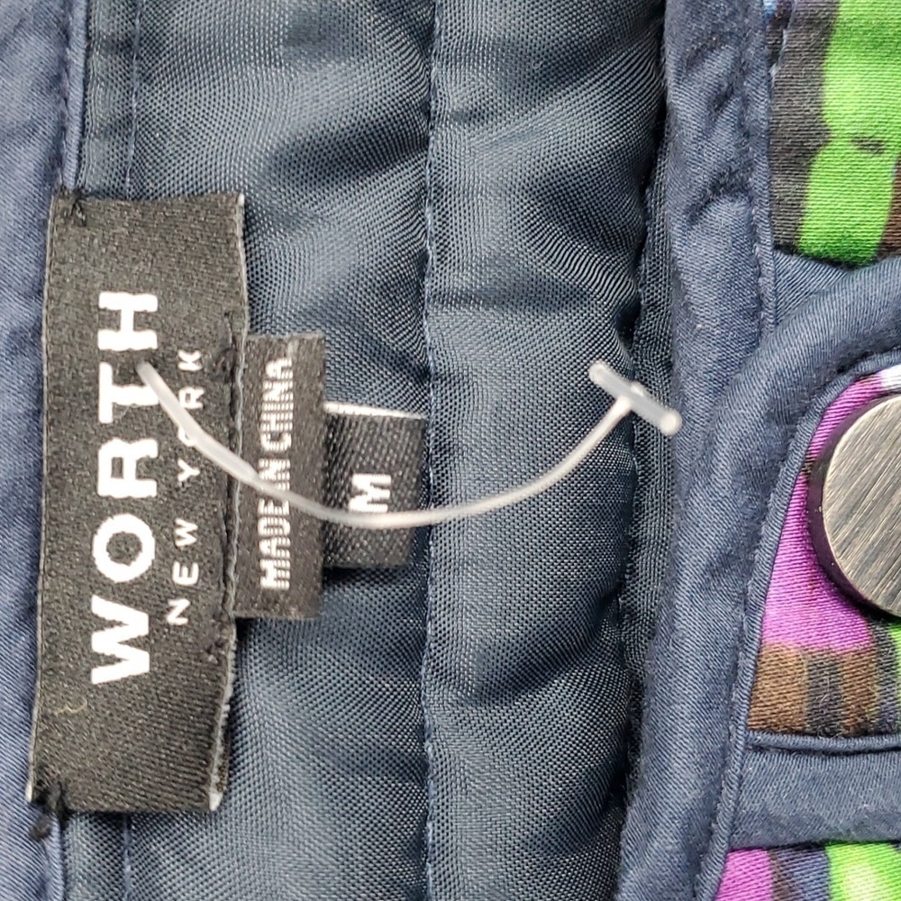 Worth Quilted Patchwork Print Cropped Jacket Medi… - image 4